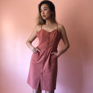 Lovers + Friends Dresses - Lovers + Friends Rust Button Dress Lovers + Friends Dresses - Lovers + Friends Rust Button Dress